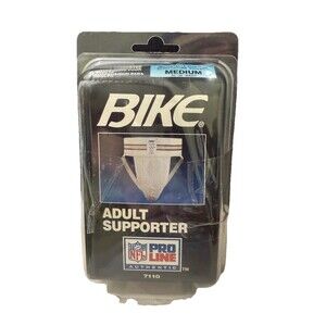 VTG 90's Bike Adult Supporter 7110 Jock Strap NFL Pro Line White Meduim USA Made